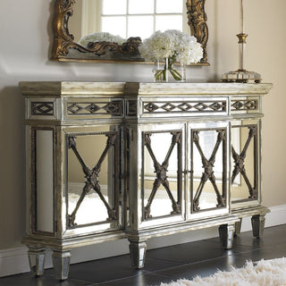 Maitland Smith CONSOLE TABLE WITH MIRROR GLASS