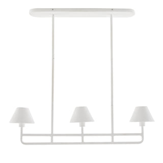 Remy Chandelier - Sculptural Design with Hand-Applied Gesso Finish - Trio of Lights