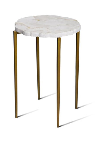 89-0410 - Fossil Top Accent Table (SH07-123118)