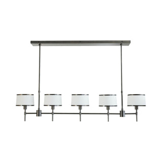 Bronze Luciano Linear Chandelier - Modern Classic 5-Light Fixture