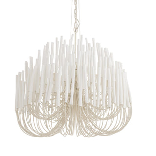 Tilda Large Chandelier Whitewash Stained Wood Indoor Lighting