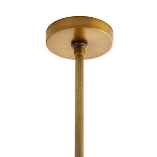 Antique Brass Max Chandelier - Modern Bauhaus-Constructivist 6-Light Fixture