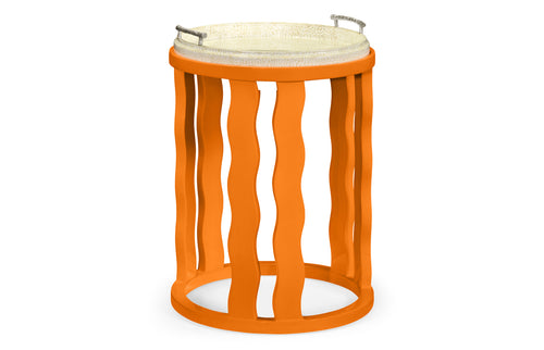 Persimmon Side Table with Reversible Top