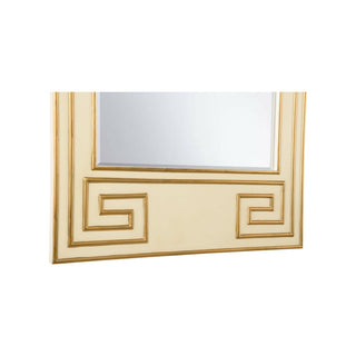 Greek Hall Mirror – Majestic Design with Gold Leaf Frame and Beveled Edges