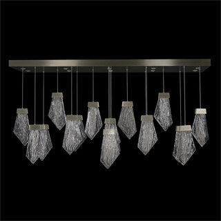 Lux Twenty-Seven-Light Horizontal Chandelier, Nickel AJC-9435