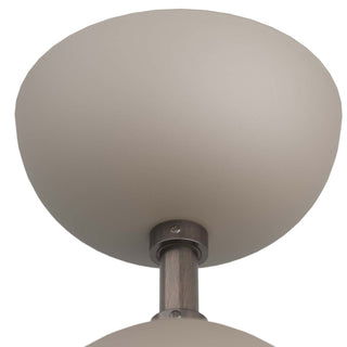 Wade Flush Mount Matte Taupe Steel Shade