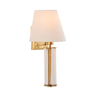 Eckart Sconce - Antique Brass Finish with Clear Glass Rods