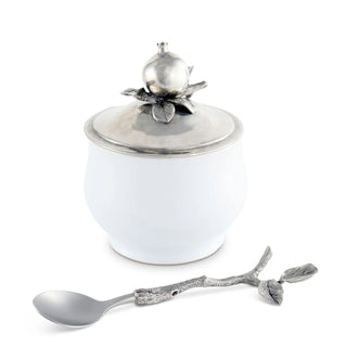 Pomegranate Sugar Bowl and Spoon