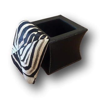 Zebra Storage Cube Ottomans