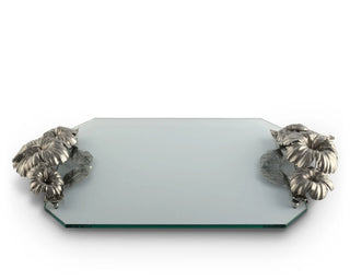 Vagabond Hibiscus Flower Glass Tray