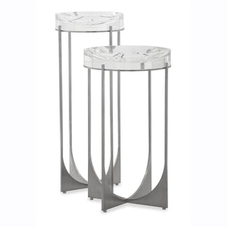 John Richard Svelte Martini Table II, Silver JFD-0371