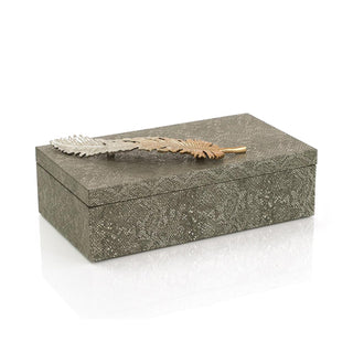 Feathered Vegan Snakeskin Box JRA-14112