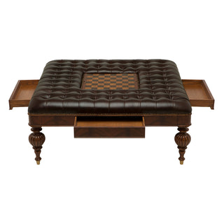 Aston Court Crotch Mahogany Game Cocktail Table