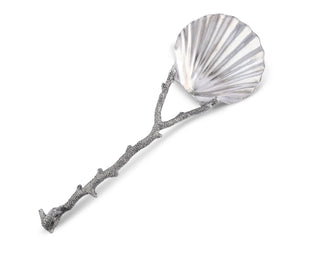 Scallop Shell Coral Serving Spoon