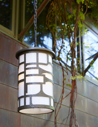 Shani Outdoor Pendant Light - Aged Brass Finish - Stylish Lighting for Gardens and Patios