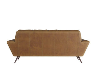 Arterior Home Vidara Sofa Butterscotch Leather Dark Walnut