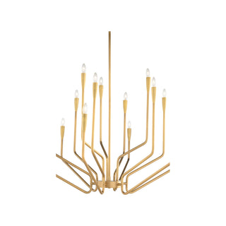 Aurelia Chandelier - Antique Brass 15-Light Elegance