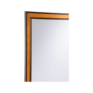 Baldwin Mirror with Antique Gold Leaf Finish – Modern and Traditional Wall Mirror