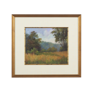 View From Grailville Lithograph Print in Antique Gold Frame – 20.5" x 22.5"