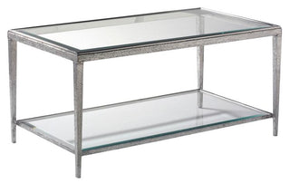 HM1015C - JINX NICKEL RECTANGLE COCKTAIL TABLE