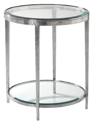 HM1020L - JINX NICKEL ROUND SIDE TABLE