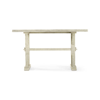 Casual 54" White Wash Dining Table - Driftwood Finish