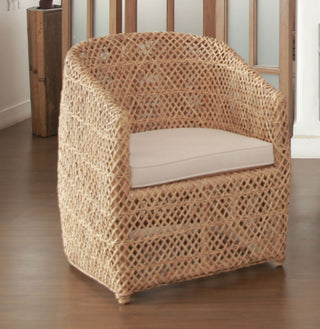 Sumatra Barrel Chair w/beige cushion