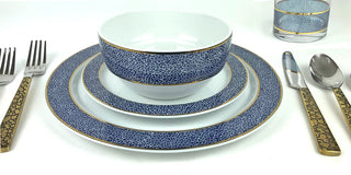 Panthera Indigo 3 Piece Set - Dinner, Salad, Bowl