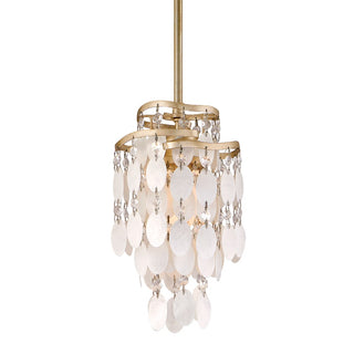 Dolce Single Light 7" Wide Mini Chandelier with Crystal Accents Model:109-41 from the Dolce Collection