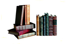 Load image into Gallery viewer, Rebound Leather Books, Assorted, Set/12