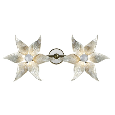 White Oyster Shell Inlaid Wall Sconce- 8112-19