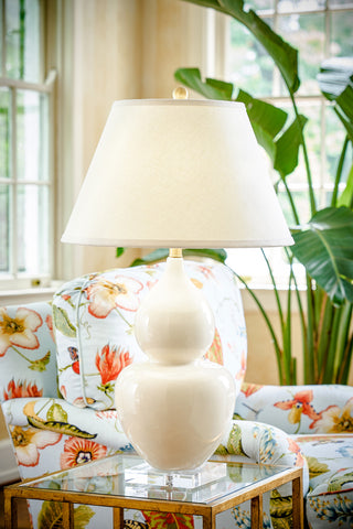 Fulton Vase Lamp - Cream
