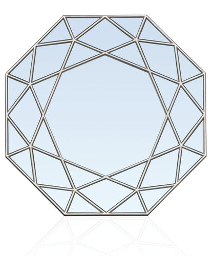 Silver GEOMETRIC OCTAGON Mirror