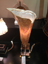 Load image into Gallery viewer, Maitland Smith  WHITE OYSTER SHELL TORCHERE LAMP-8107-17