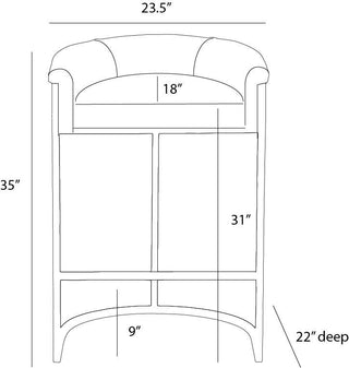 CALVIN BAR STOOL 2820-LOW STOCK (call for availability)