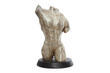 Load image into Gallery viewer, WOOD TORSO SCULPTURE 14&quot;W, 24&quot;H