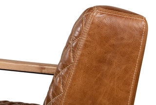 Beverly Hills Chair, Cuba Brown Leather [28890]
