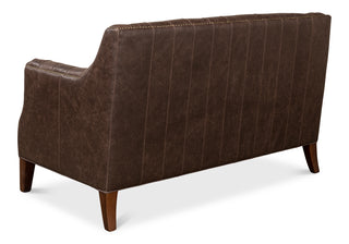 Brooks Leather Tufted 2 Seat Sofa [28927]