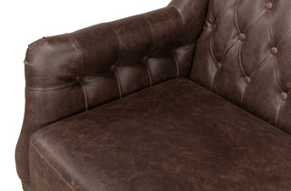 Brooks Leather Tufted 2 Seat Sofa [28927]