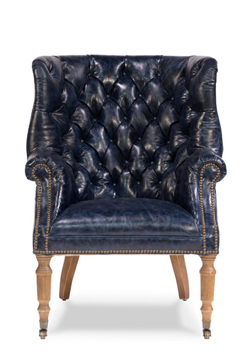 Welsh Blue Leather Chair