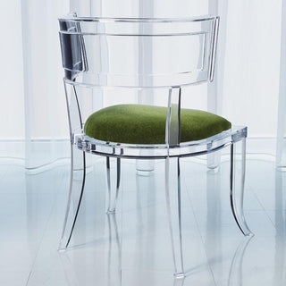 Global Views Klismos Acrylic Chair Sultana Lavender