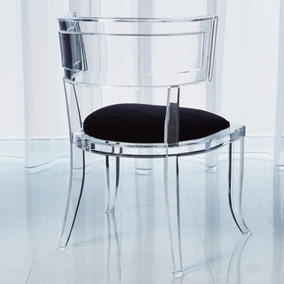 Global Views Klismos Acrylic Chair Sultana Lavender