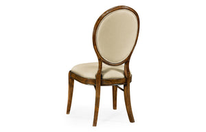 Spoon back upholstered dining chair (Side)