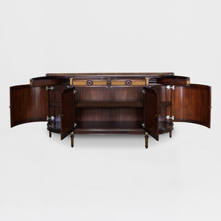 SIDEBOARD DEMILUNE FLAMED IN EM FINISH