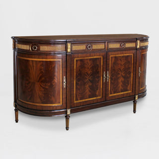 SIDEBOARD DEMILUNE FLAMED IN EM FINISH