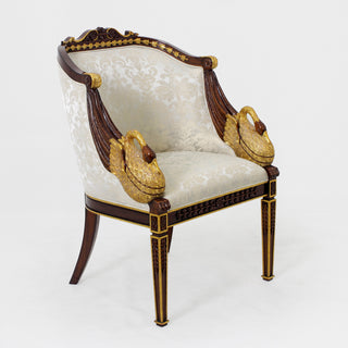 Swan Chair Upholstered by Jansen