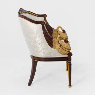 Swan Chair Upholstered by Jansen