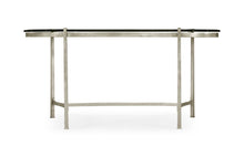 Load image into Gallery viewer, Silver Kidney Desk with Glass Top Silver Kidney Desk with Glass Top 494214-S