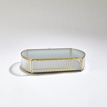 Load image into Gallery viewer, REEDED GLASS OVAL BOX