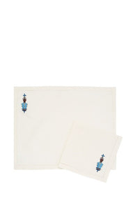 Moretto blue napkin set